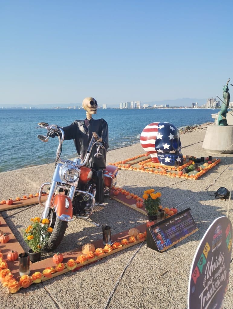day of the dead in puerto vallarta boardwalk